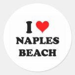 I Love Naples Beach California Stickers