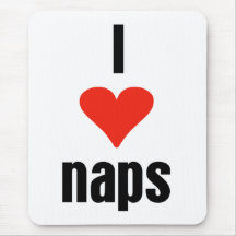 I Love Naps Mouse Mats