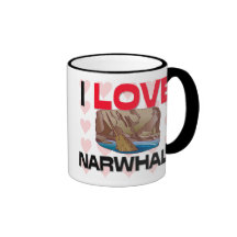 I Love Narwhals Coffee Mug