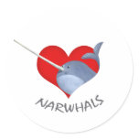 I love Narwhals Stickers