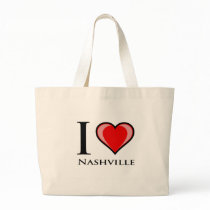 I Love Nashville Tote Bag