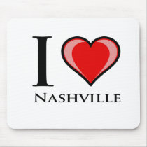 I Love Nashville Mousepad