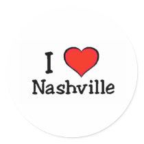 I Love Nashville Sticker