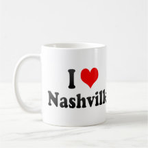 I Love Nashville, United States Mugs
