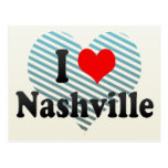 I Love Nashville, United States Postcard