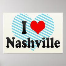 I Love Nashville, United States Poster