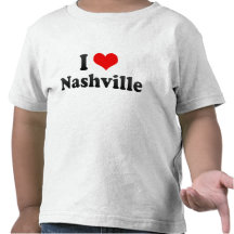 I Love Nashville, United States Tee Shirts