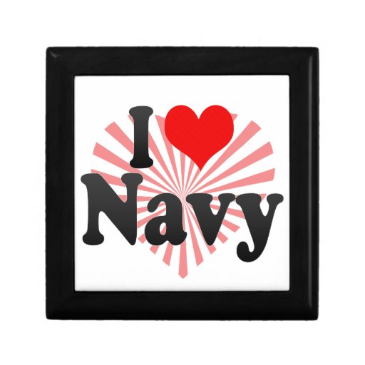 I love Navy Gift Box