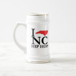 I Love NC Hip Hop Beer Mug