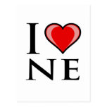 I Love NE - Nebraska Post Card