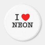 I Love Neon Fridge Magnets