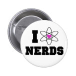 I Love Nerd Pinback Button