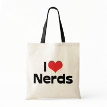 I Love Nerds Tote Bags