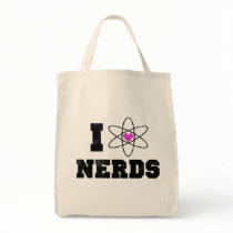 I love nerds canvas bags