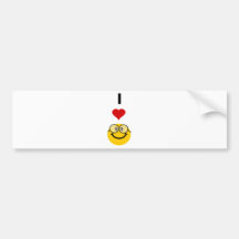 I love nerds bumper sticker