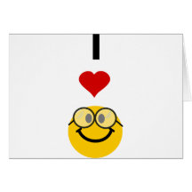 I love nerds greeting cards