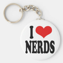 I Love Nerds Key Chain