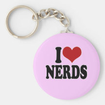 I Love nerds Key Chains