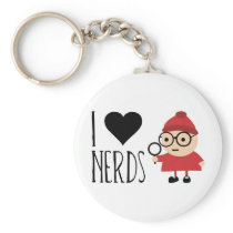 I Love Nerds Keychains