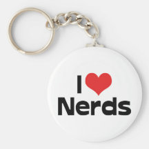 I Love Nerds Keychain