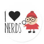 I Love Nerds stickers