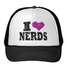 I Love Nerds Trucker Hats