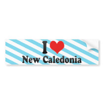 I Love New Caledonia Bumper Stickers