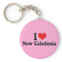 I Love New Caledonia Key Chain