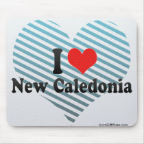 I Love New Caledonia Mouse Pads