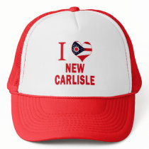 I love New Carlisle, Ohio Trucker Hats