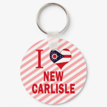 I love New Carlisle, Ohio Key Chain