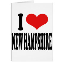 I Love New Hampshire Card
