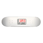 I Love New Jersey Design Custom Skateboard