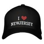 I LOVE NEW JERSEY embroidered hats