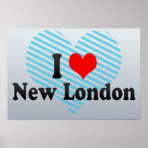 I Love New London, United States Print
