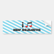 I Love New Romantic Bumper Sticker