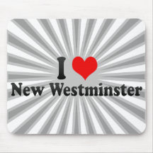 I Love New Westminster, Canada Mousepads