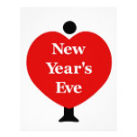 I Love New Year's Eve Letterhead Design