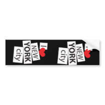 I Love New York City Bumper Sticker