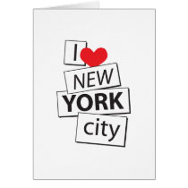 I Love New York City Greeting Cards