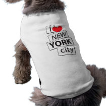 I Love New York City Pet Tshirt