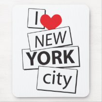 I Love New York City Mouse Pads