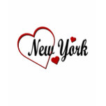 I Love New York Hearts Ladies Long Sleeve t-shirts