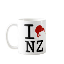 I Love New Zealand Coffee Mug