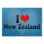 I Love New Zealand Greeting Cards