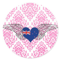 I Love New Zealand -wings stickers