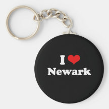 I Love Newark Tshirt White Tshirt Keychains