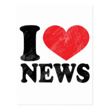 I Love News Postcard
