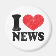 I Love News Refrigerator Magnets