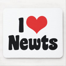 I Love Newts Mouse Pad